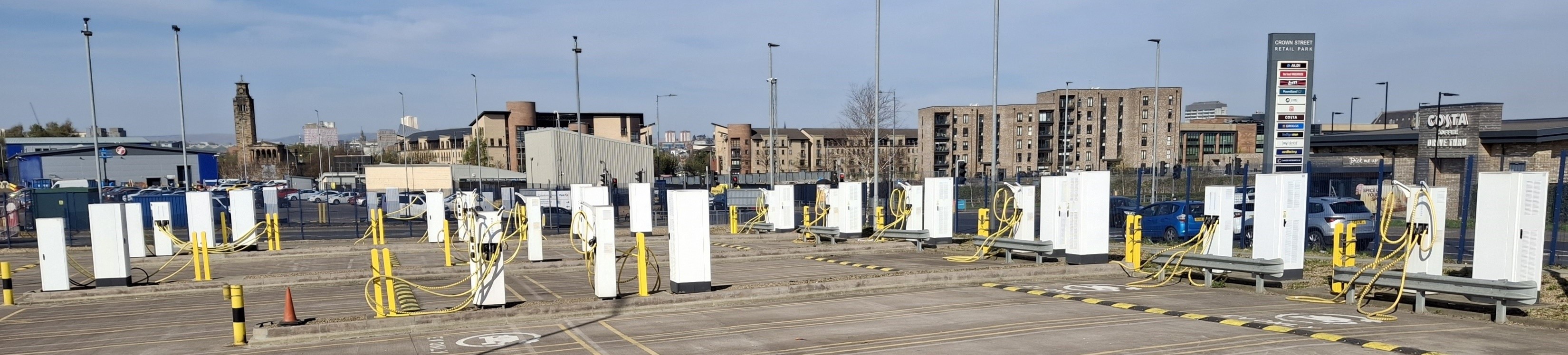 Glasgow charging superhub