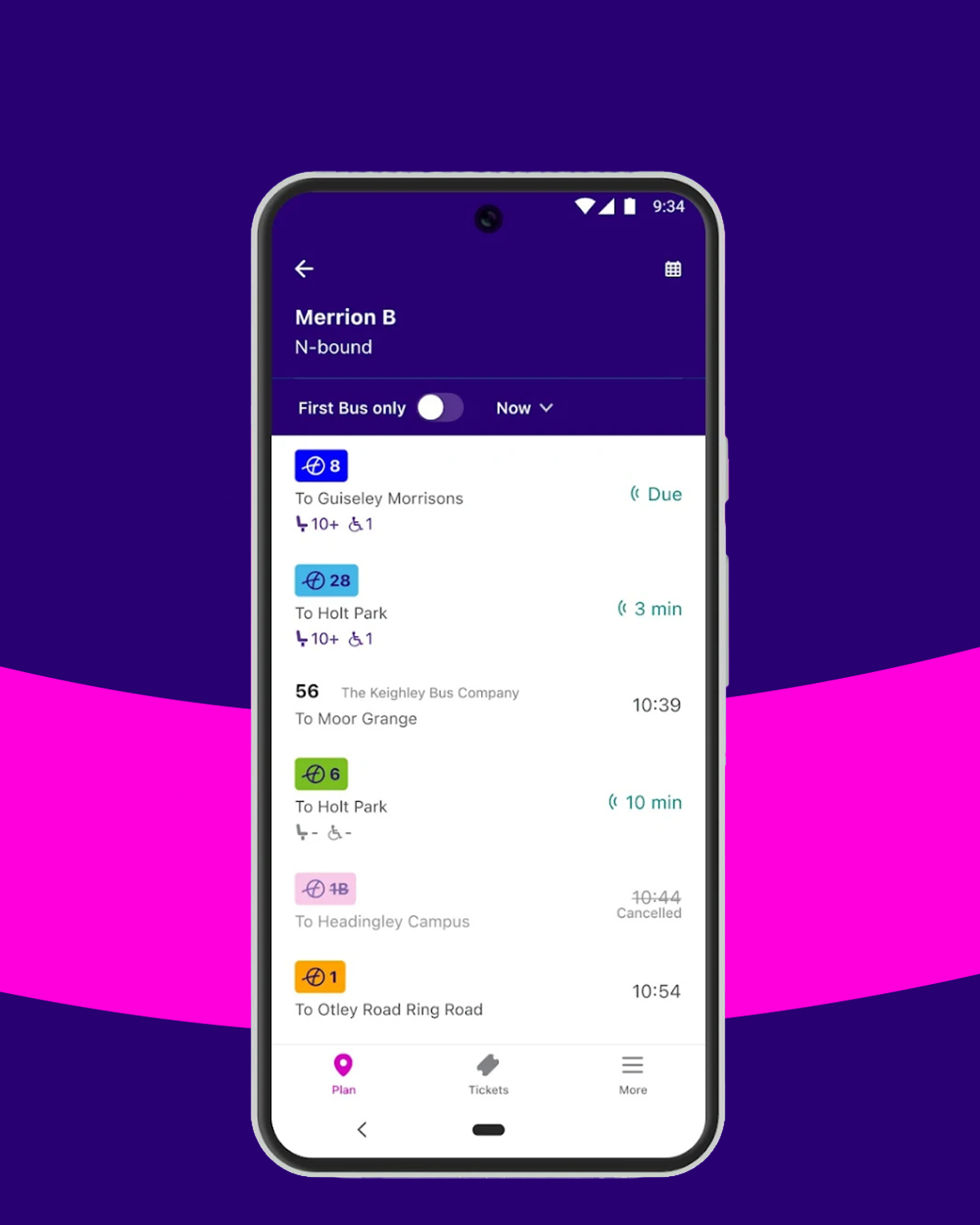 Feature 4: Track - See live bus arrival times