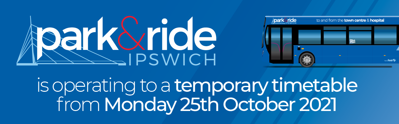 first bus ipswich Park and shop banner